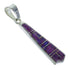 Genuine Sterling Silver And Magenta Turquoise Inlay Southwestern Pendant YX67048